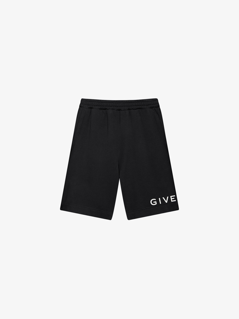 GIVENCHY ARCHETYPE BERMUDA SHORTS IN FLEECE - 1