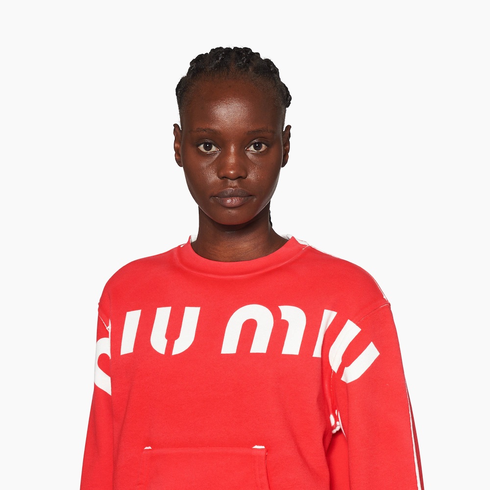 Printed cotton sweatshirt - 5