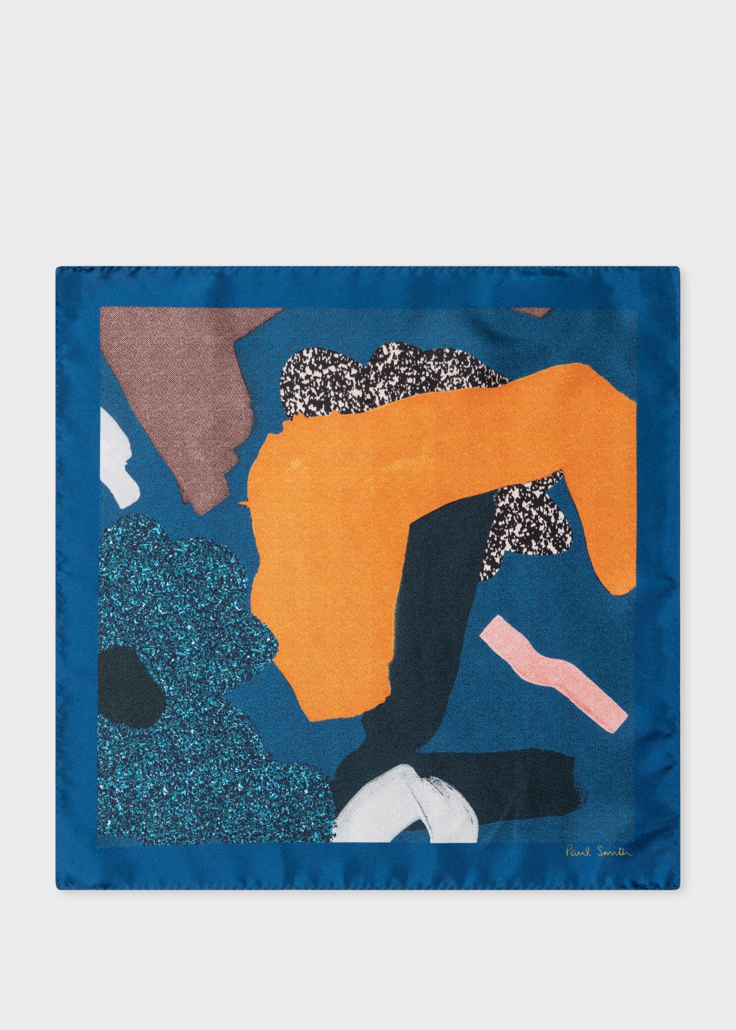'Rug' Print Silk Pocket Square 1