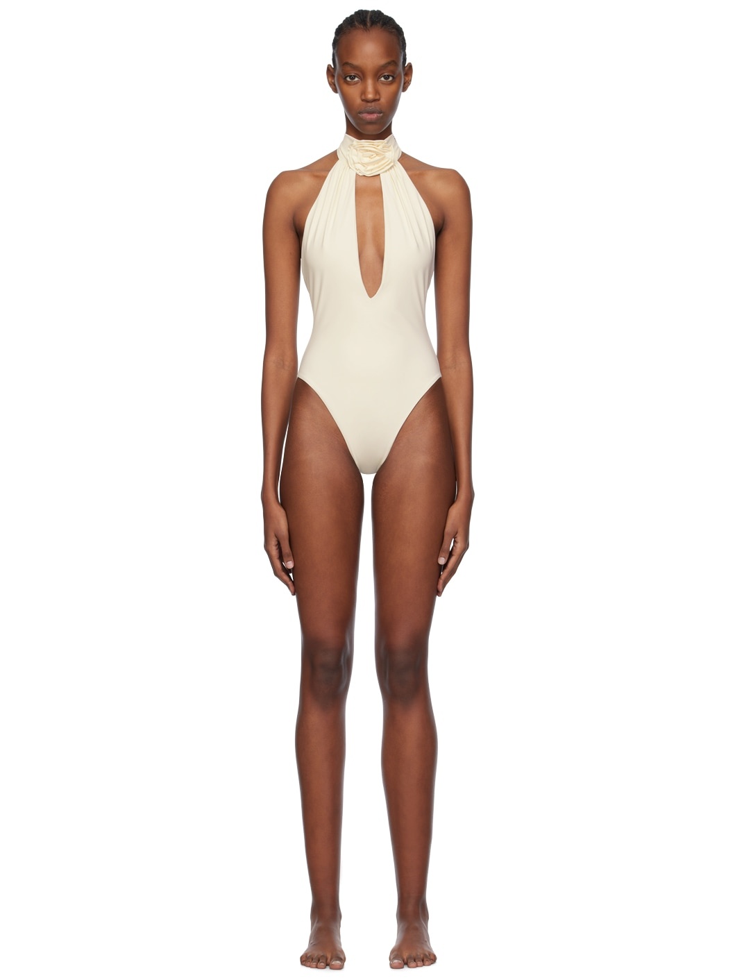 Off-White Halterneck Swimsuit - 1