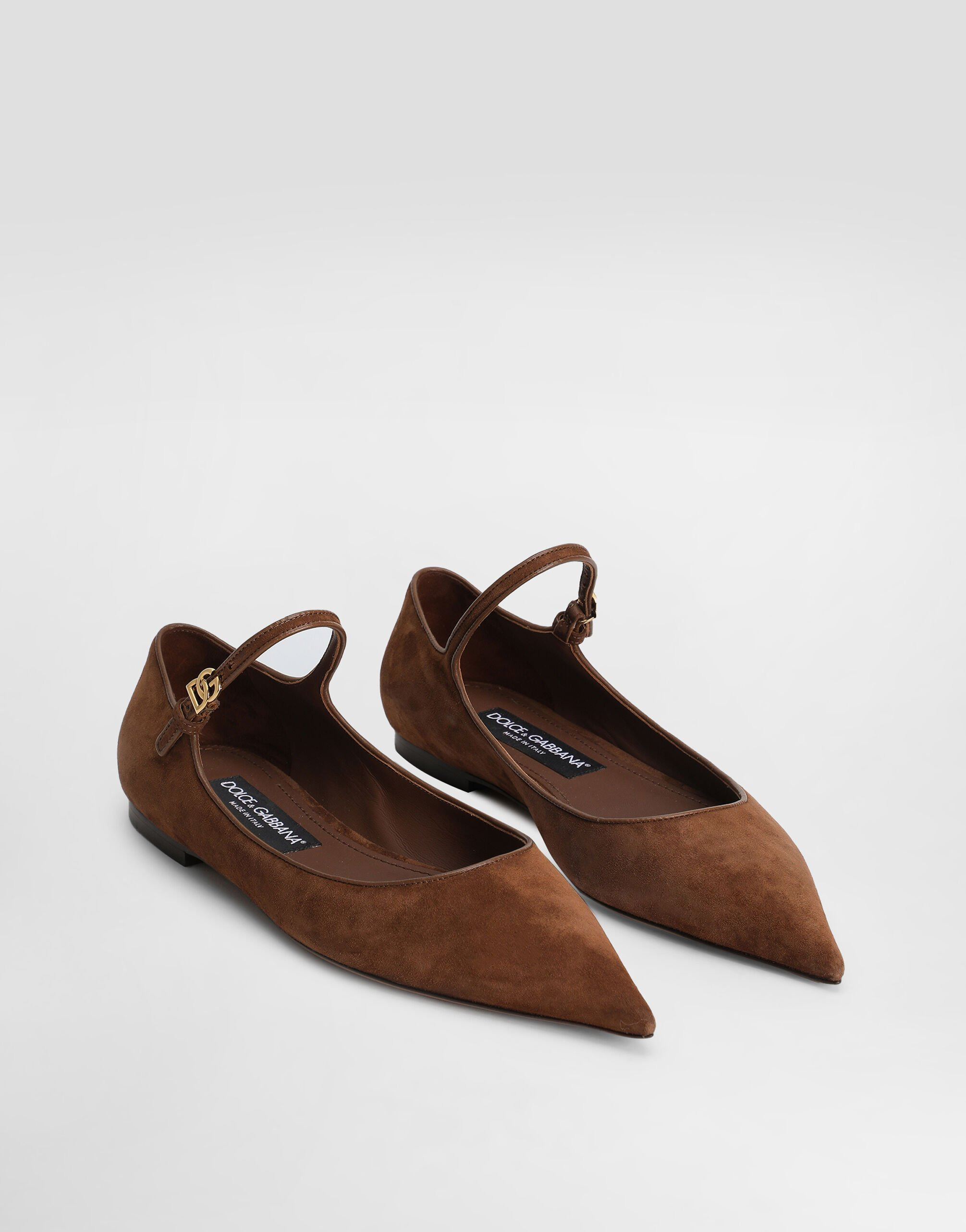 Suede and nappa leather ballet flats - 2