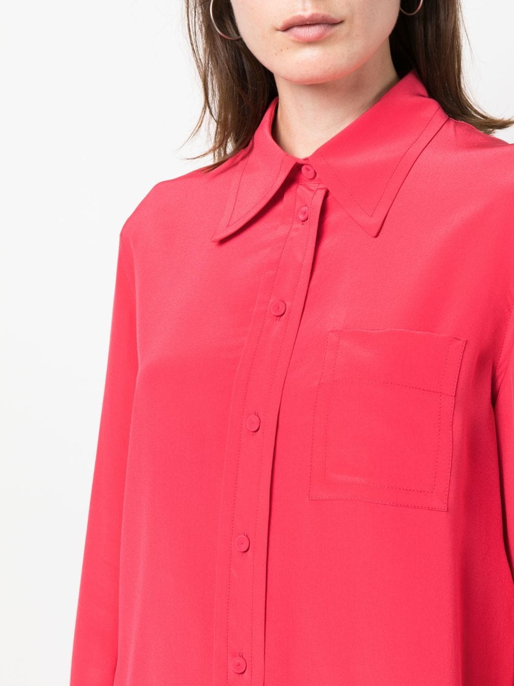 button-down silk shirt - 5