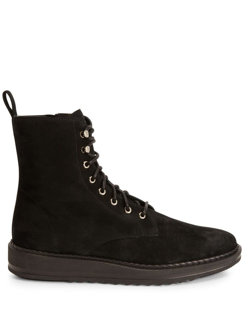 Bassline suede lace-up boots 1