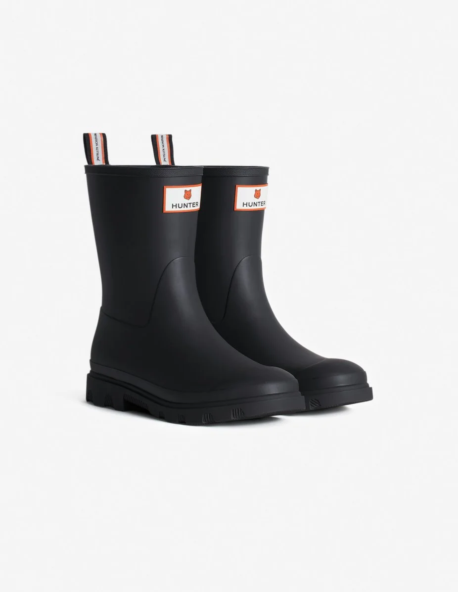 MAISON KITSUNE x HUNTER UNISEX DOWNPOUR SHORT BOOTS - 1