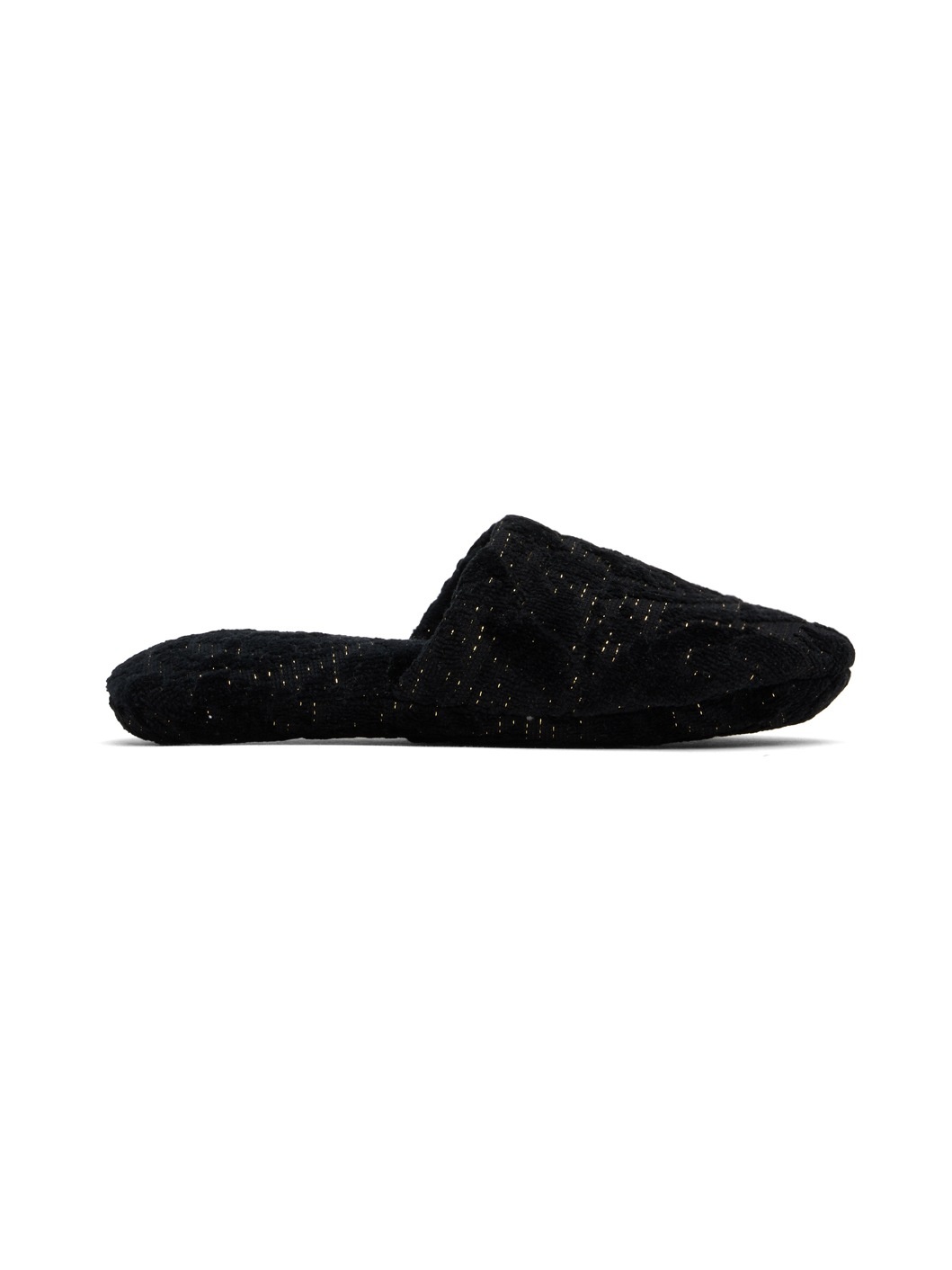 Black Barocco Slippers - 1