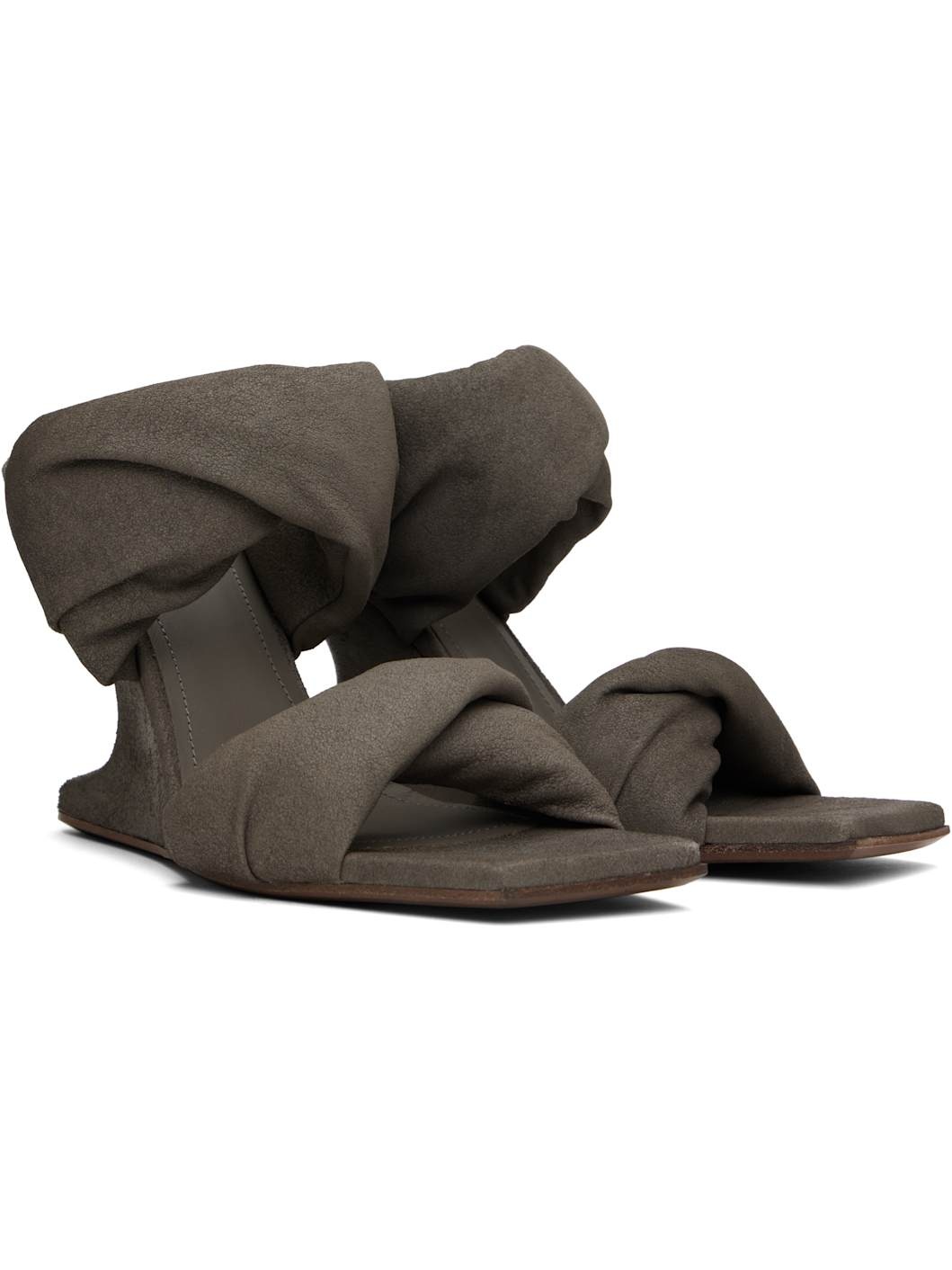 Gray Porterville Cantilever 8 Twisted Heeled Sandals - 4