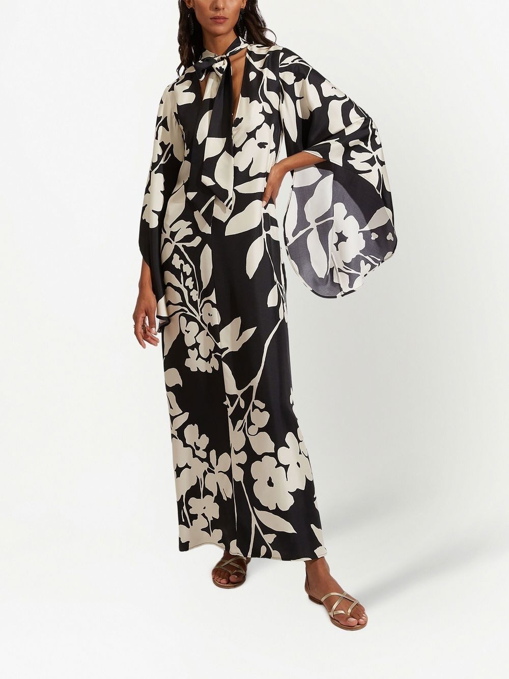 Magnifico floral-print silk maxi dress - 2