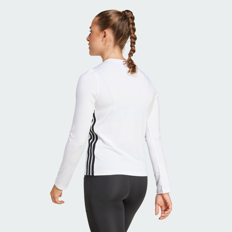 Essentials Long Sleeve 3-Stripes Workout Top 3