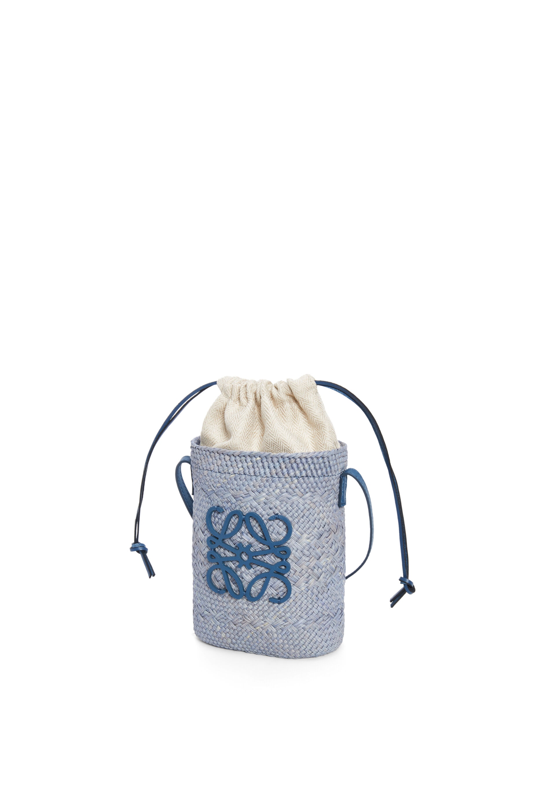 Square pocket in iraca palm and calfskin - 2