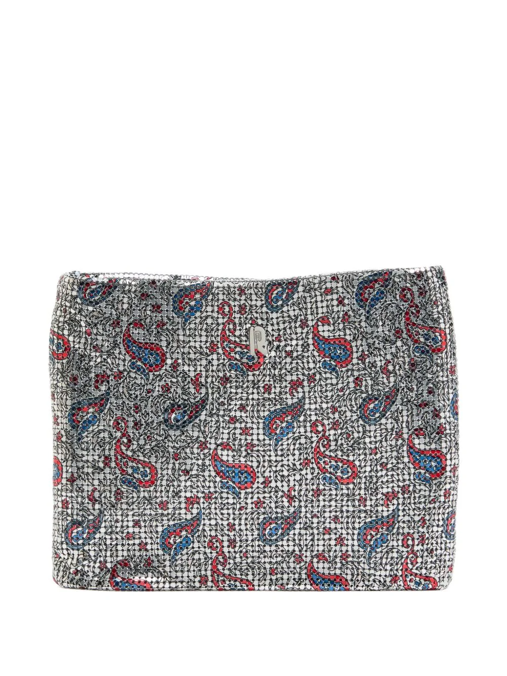 paisley pattern clutch bag - 1