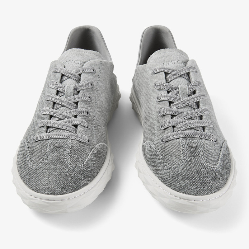 Diamond Flex C M Dove Denim Suede Mix Low Top Trainers 4