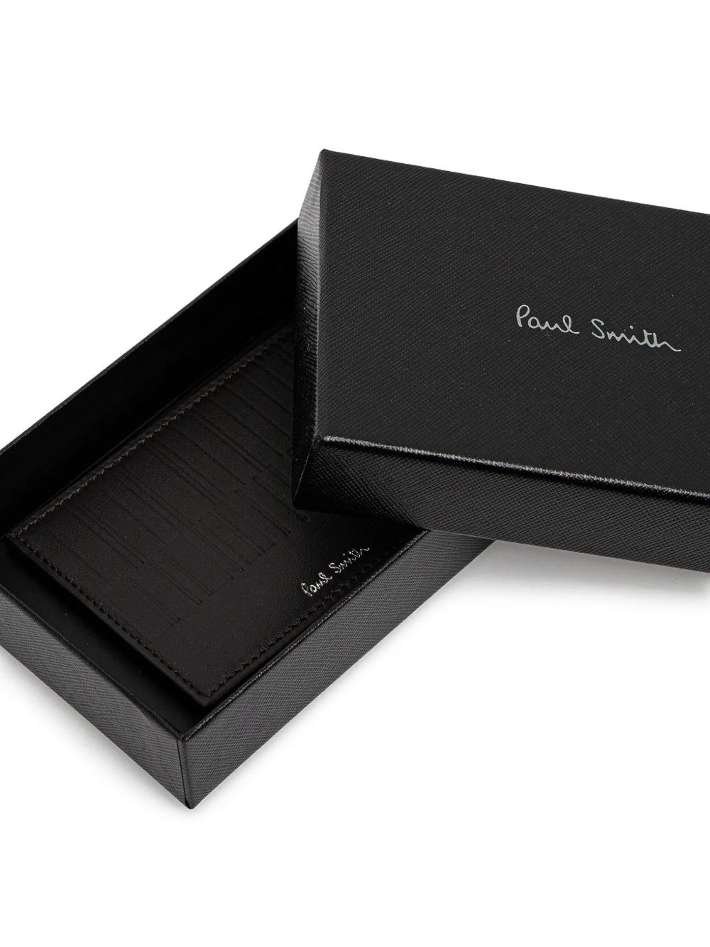 Shadow Stripe leather cardholder - 4