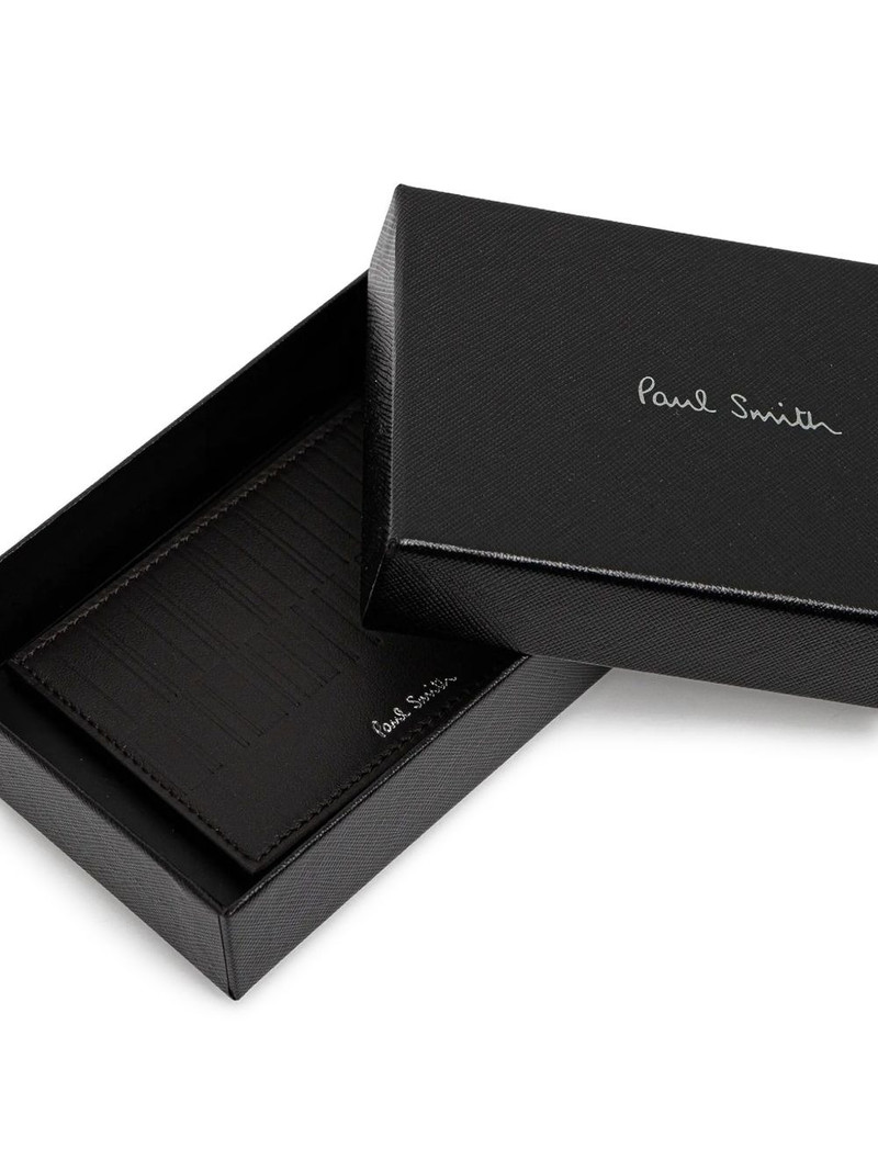 Shadow Stripe leather cardholder 4