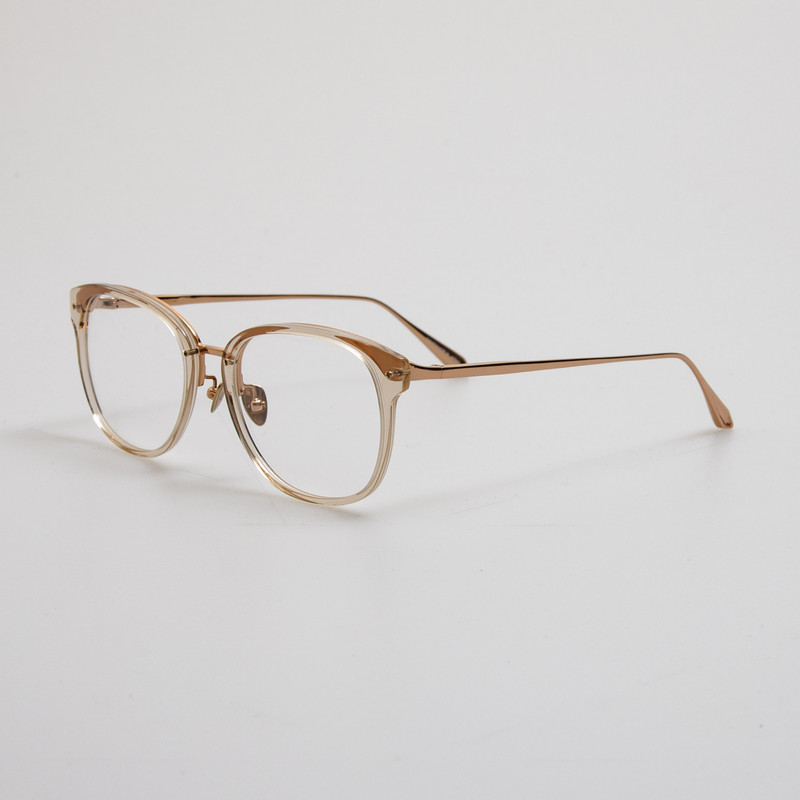 LINDA FARROW Men's Cyrus D-Frame Optical in Ash outlook