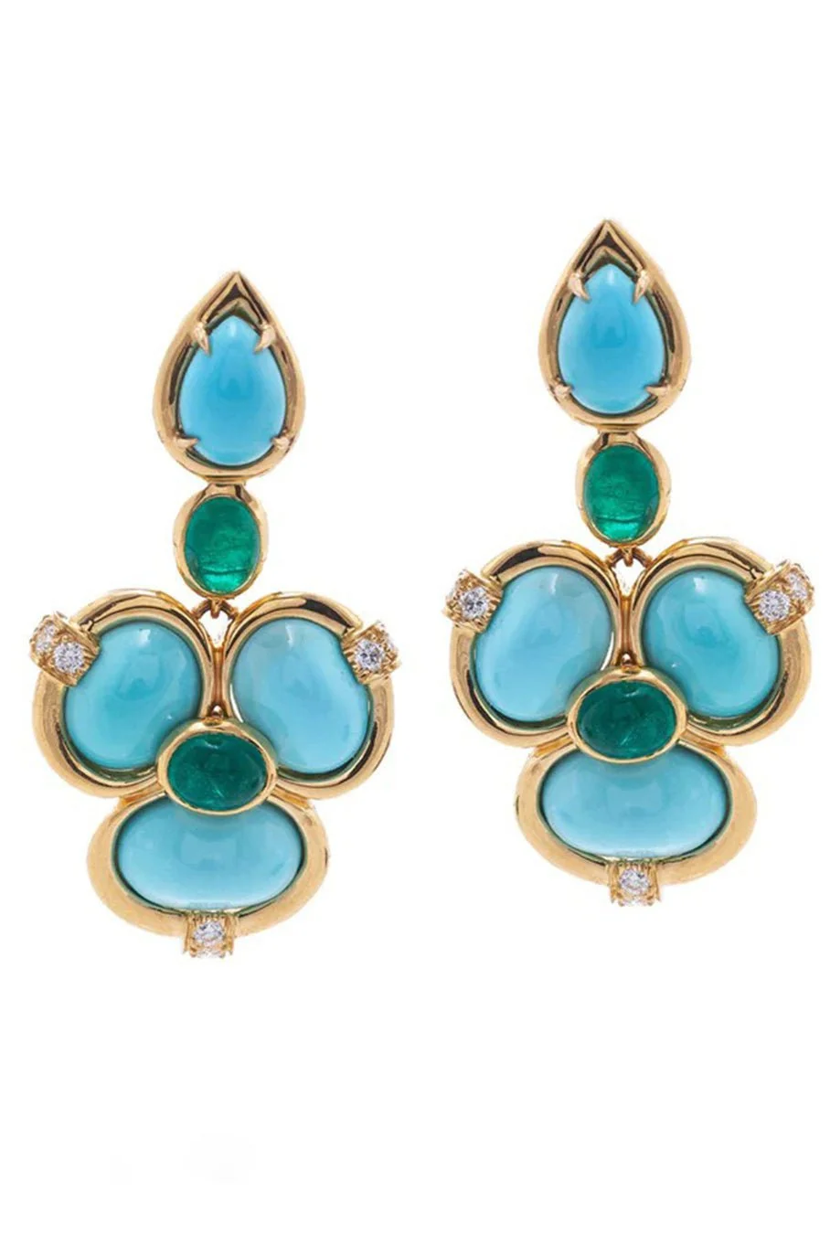 Turquoise Shangri-La Earrings - 1