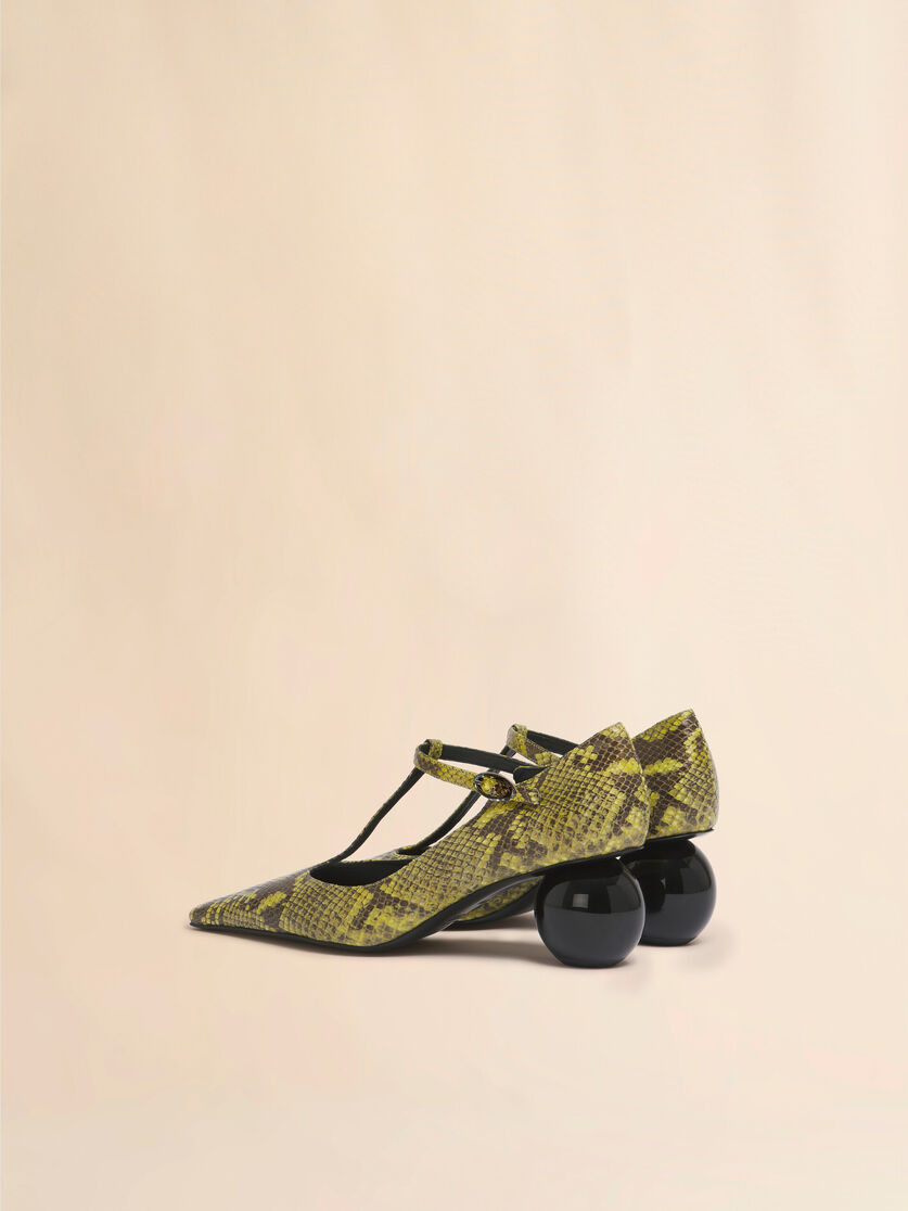 GREEN PYTHON-PRINT LEATHER MARY JANEJANE - 3