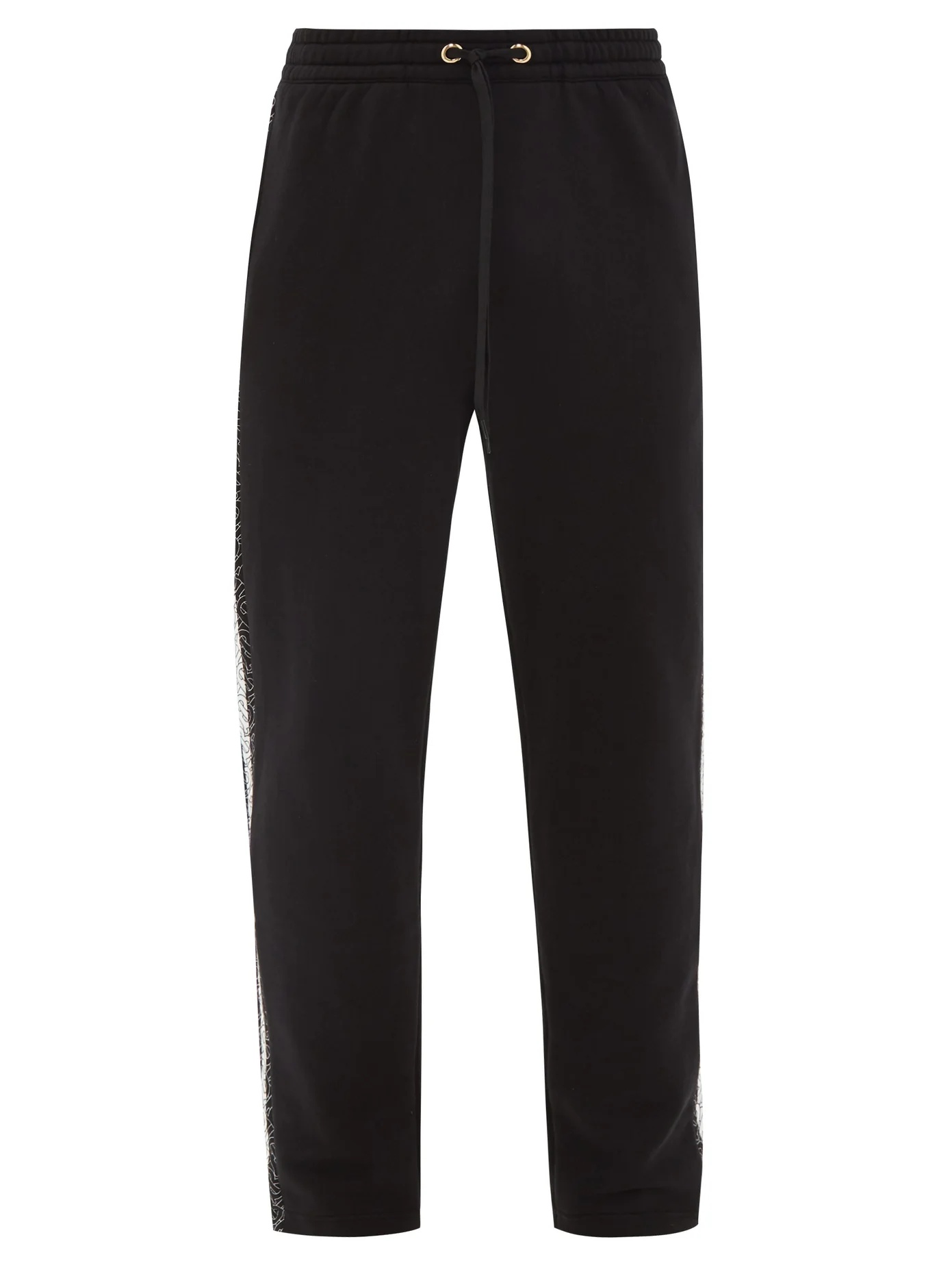 Arnold side-striped cotton track pants - 1