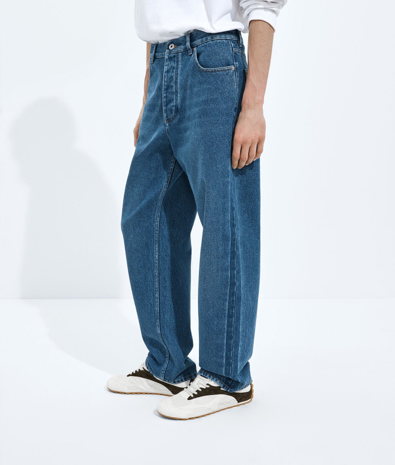 Bottega Veneta Medium Indigo Wide Leg Jeans outlook