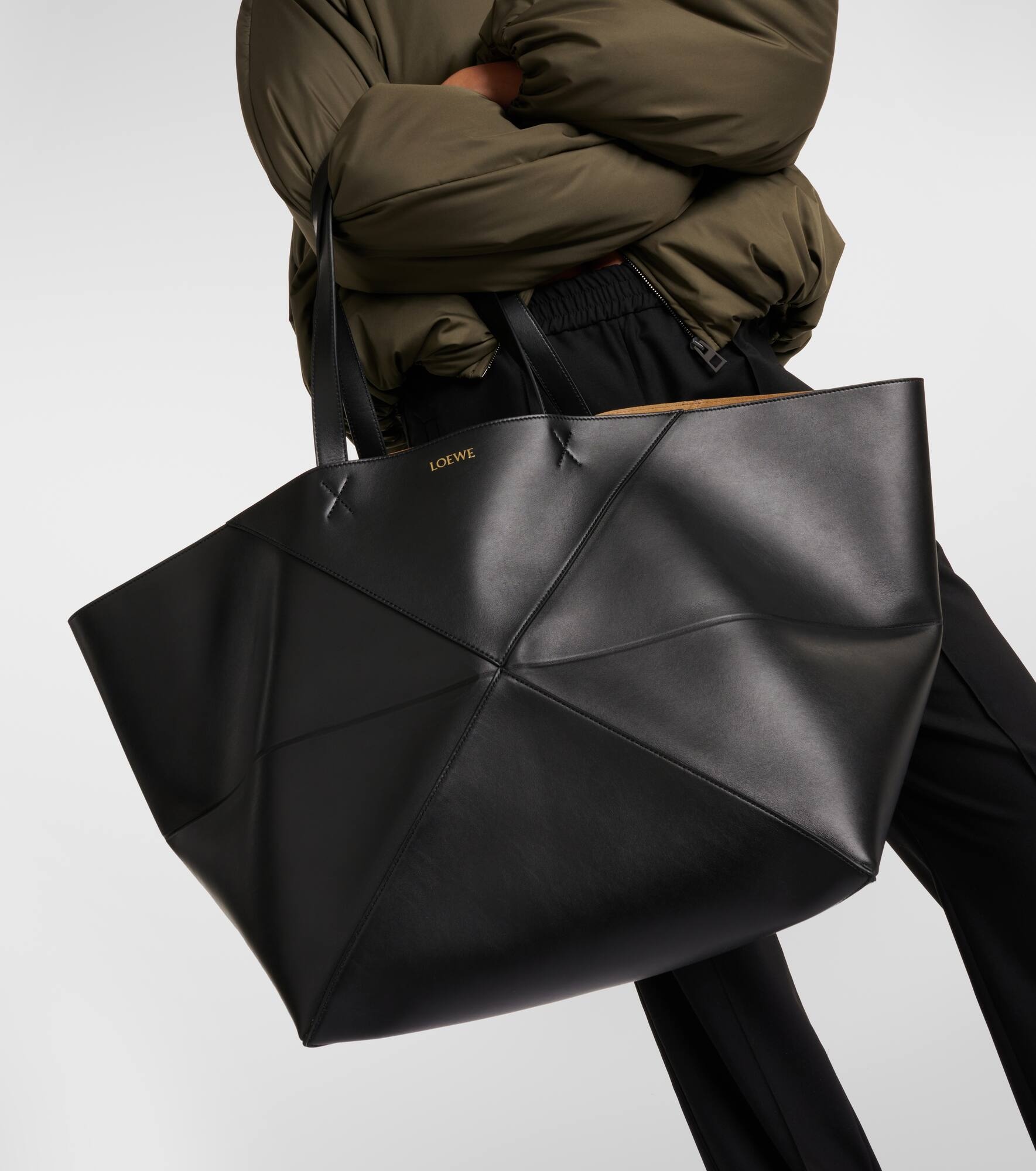 Puzzle Fold XL leather tote bag - 2