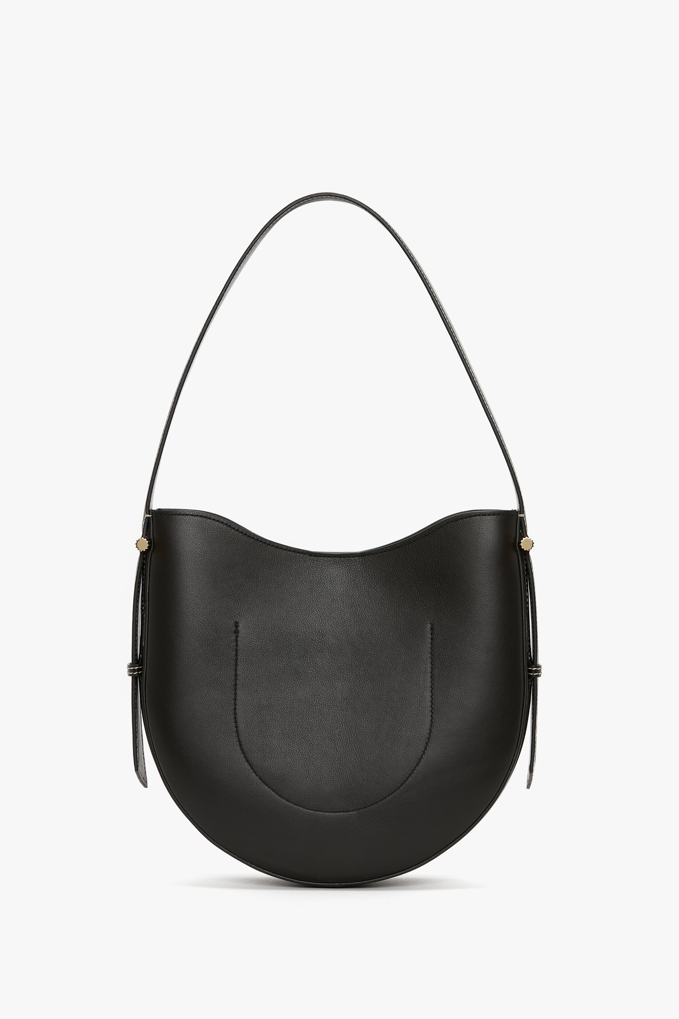 Dia Hobo Bag In Black Smooth Leather - 4