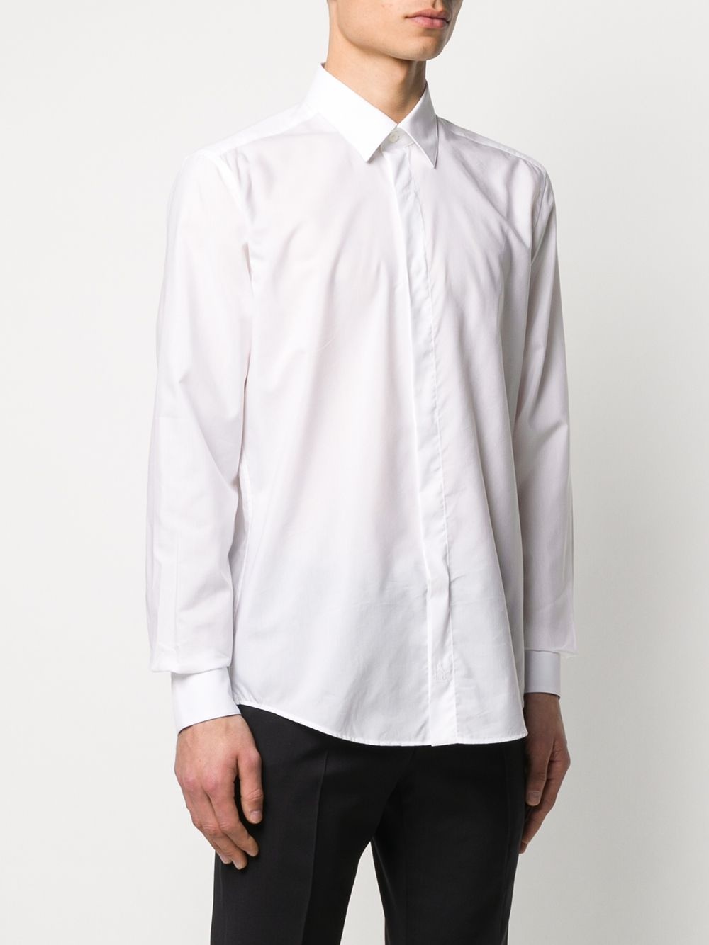 concealed placket shirt - 3