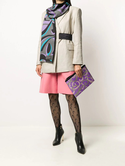 EMILIO PUCCI x Koché printed clutch outlook