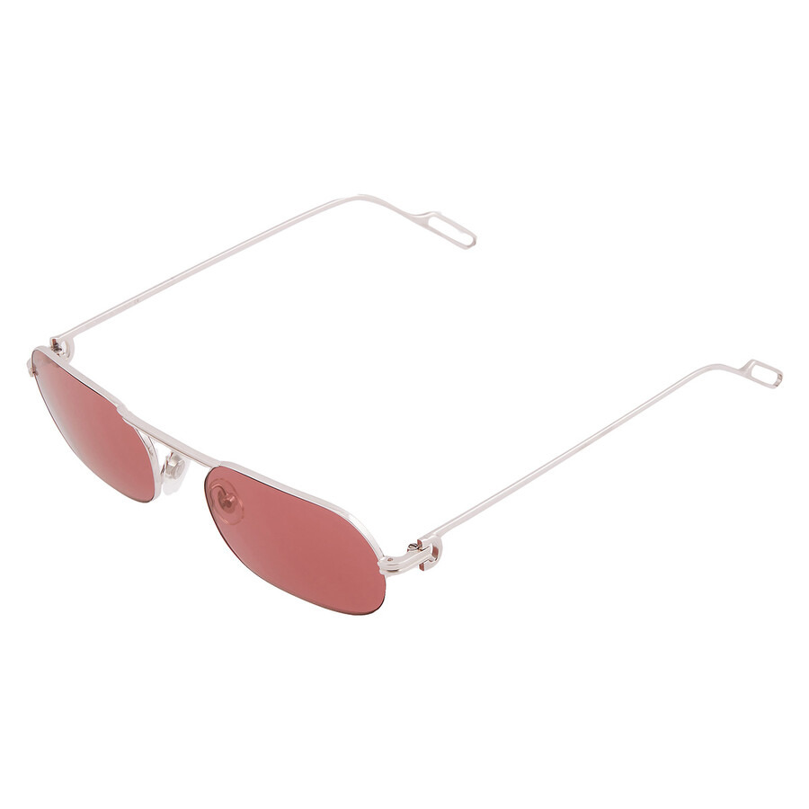 Cartier C de Cartier Red Rectangular Men's Sunglasses CT0112S 006 55 - 3