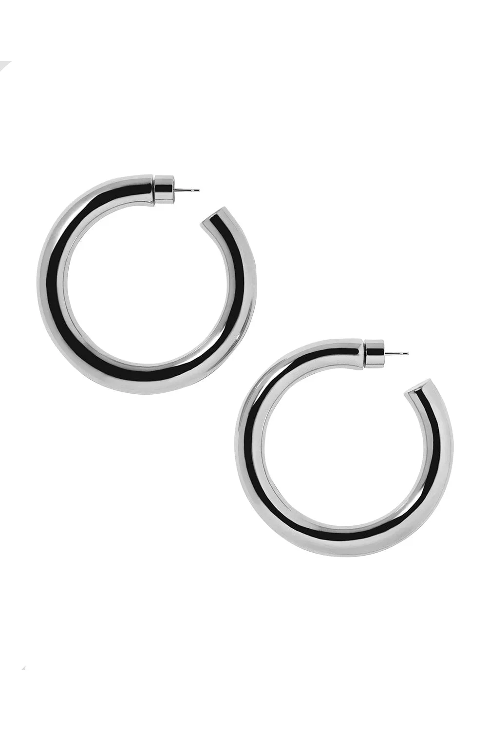 Jamma Baby Hoop Earrings - 1.5in - Silver - 1