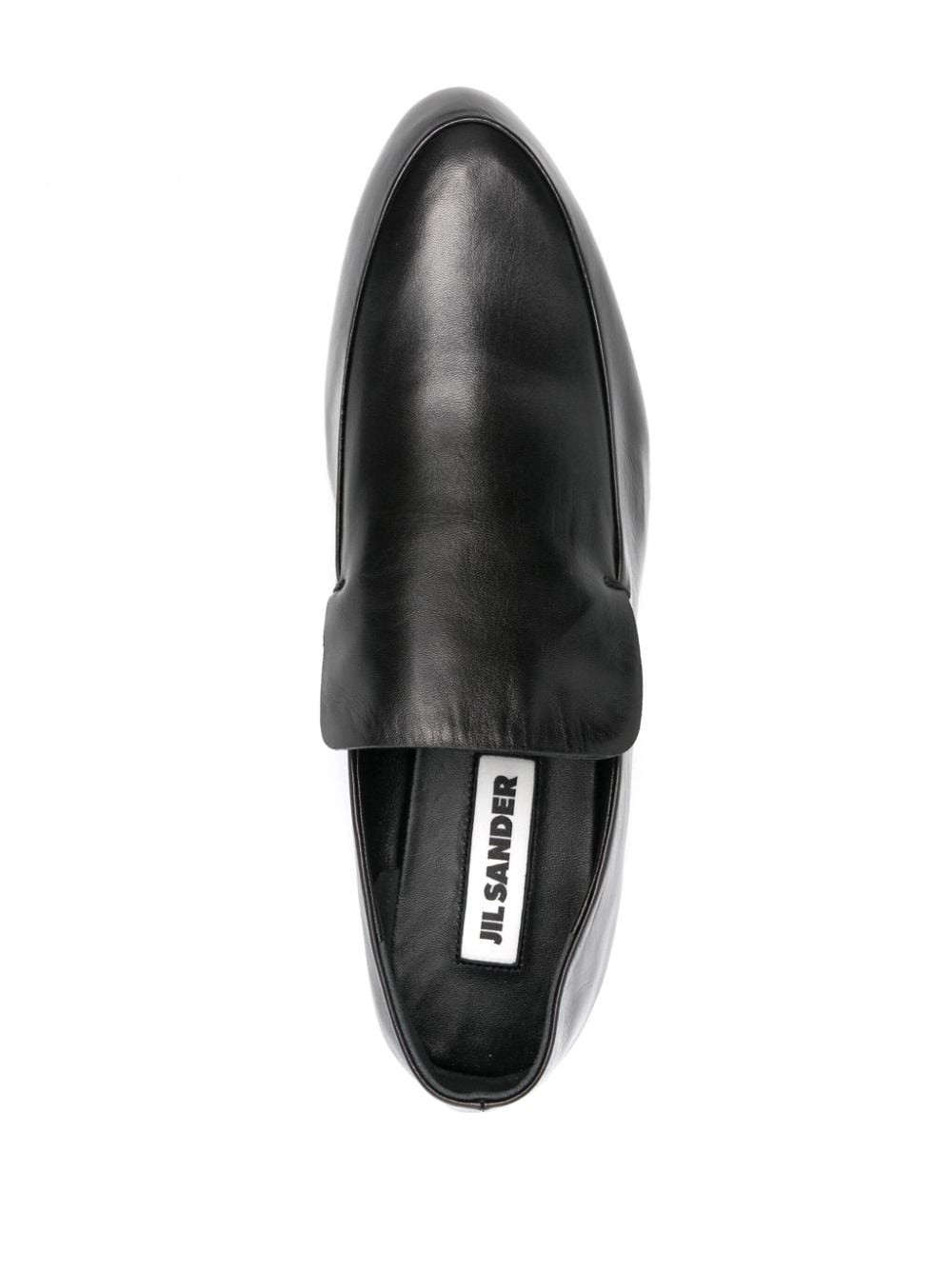 slip-on leather loafers - 4