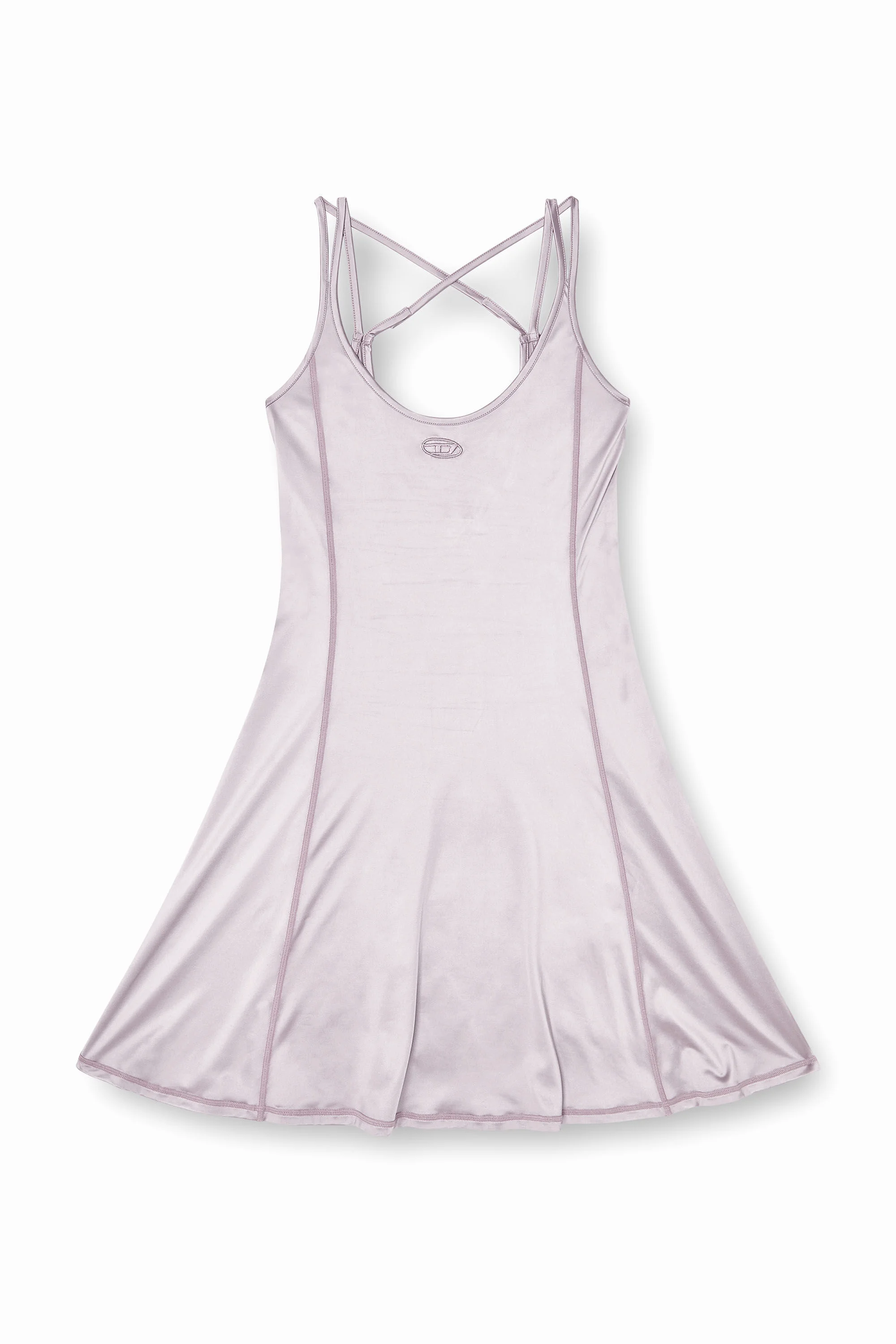 FLUID MINI DRESS WITH DOUBLE STRAPS - 1