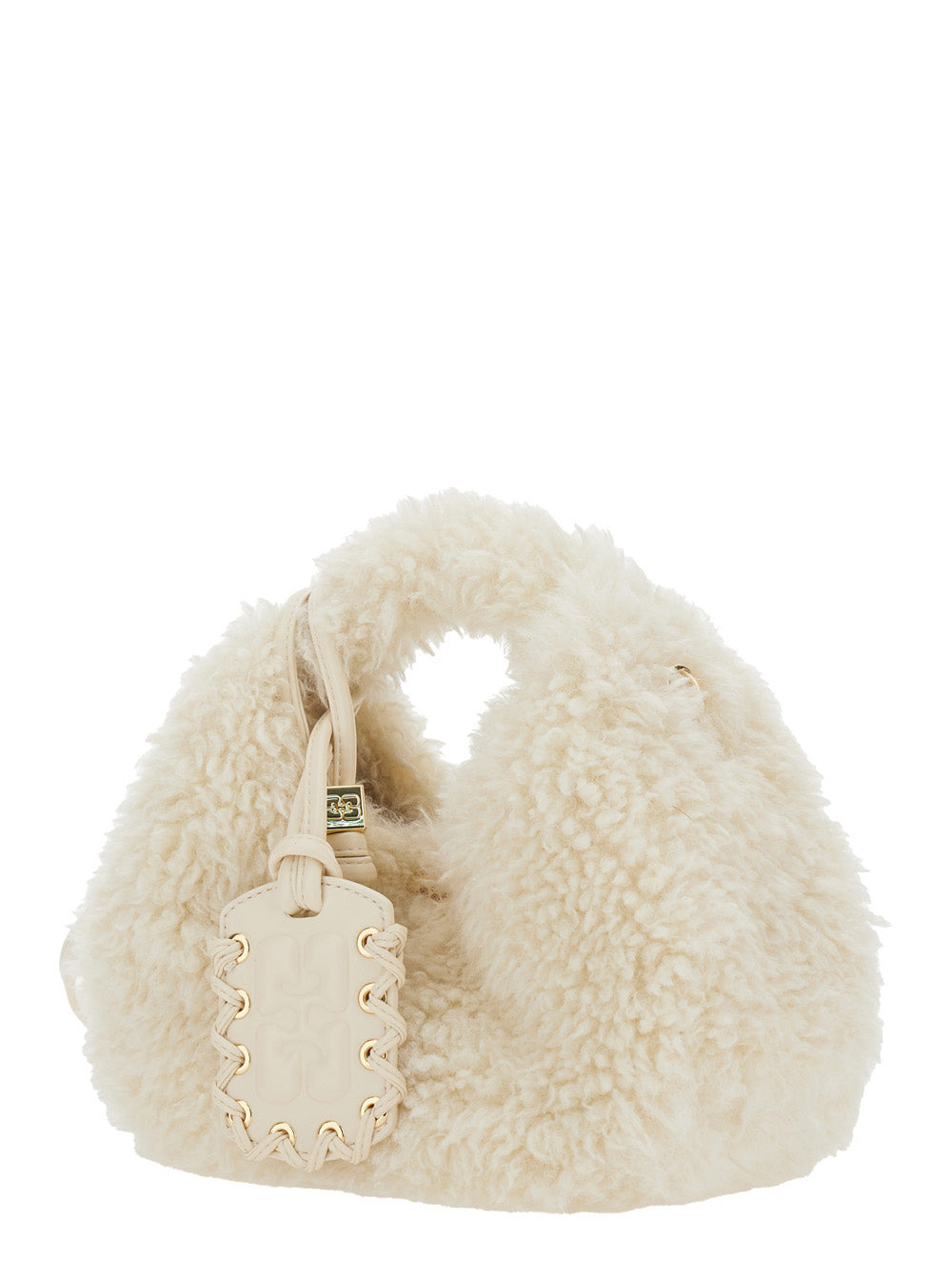 Ganni Women Hobo Mini Fur - 2