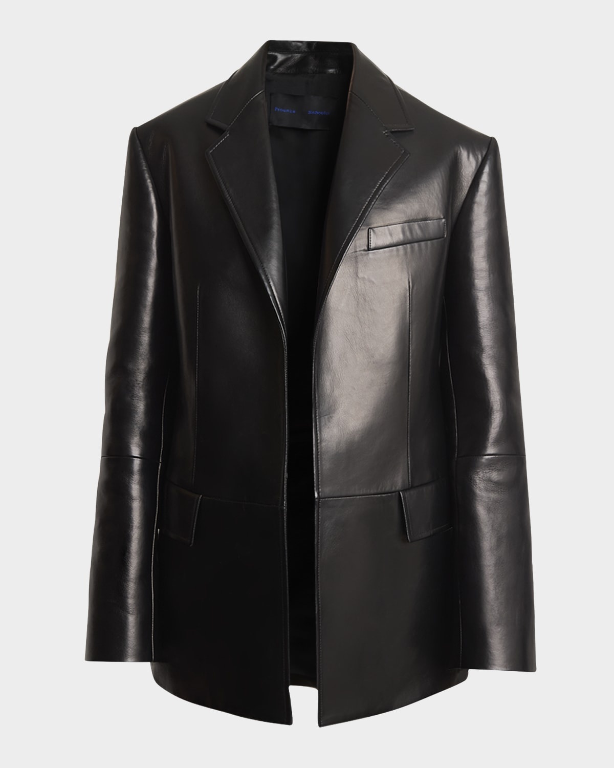 Hayes Open-Front Lambskin Leather Jacket - 1