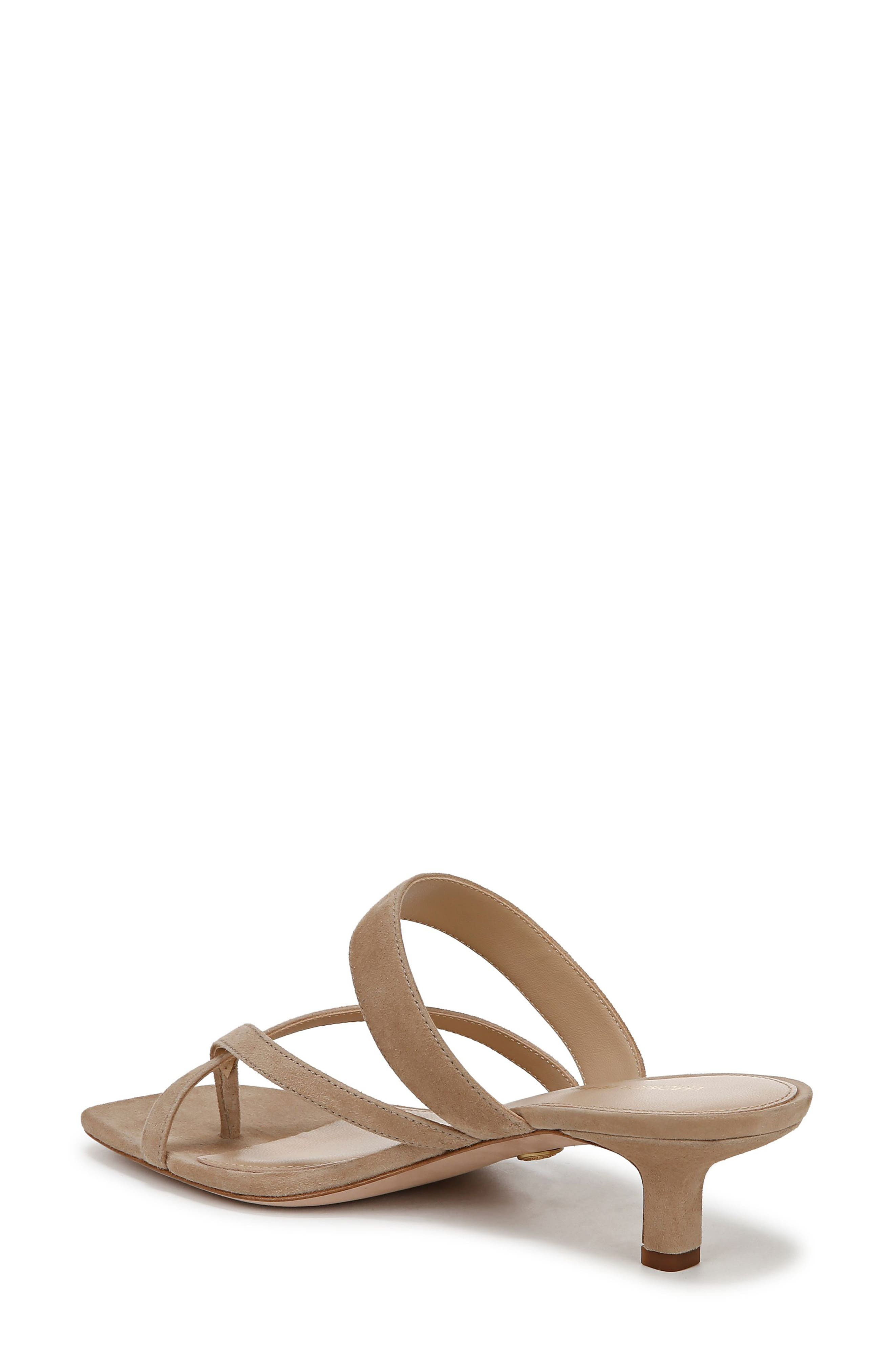 Veronica Beard Alanis Kitten Heel Slide Sandal in Sand/Clear at Nordstrom - 2