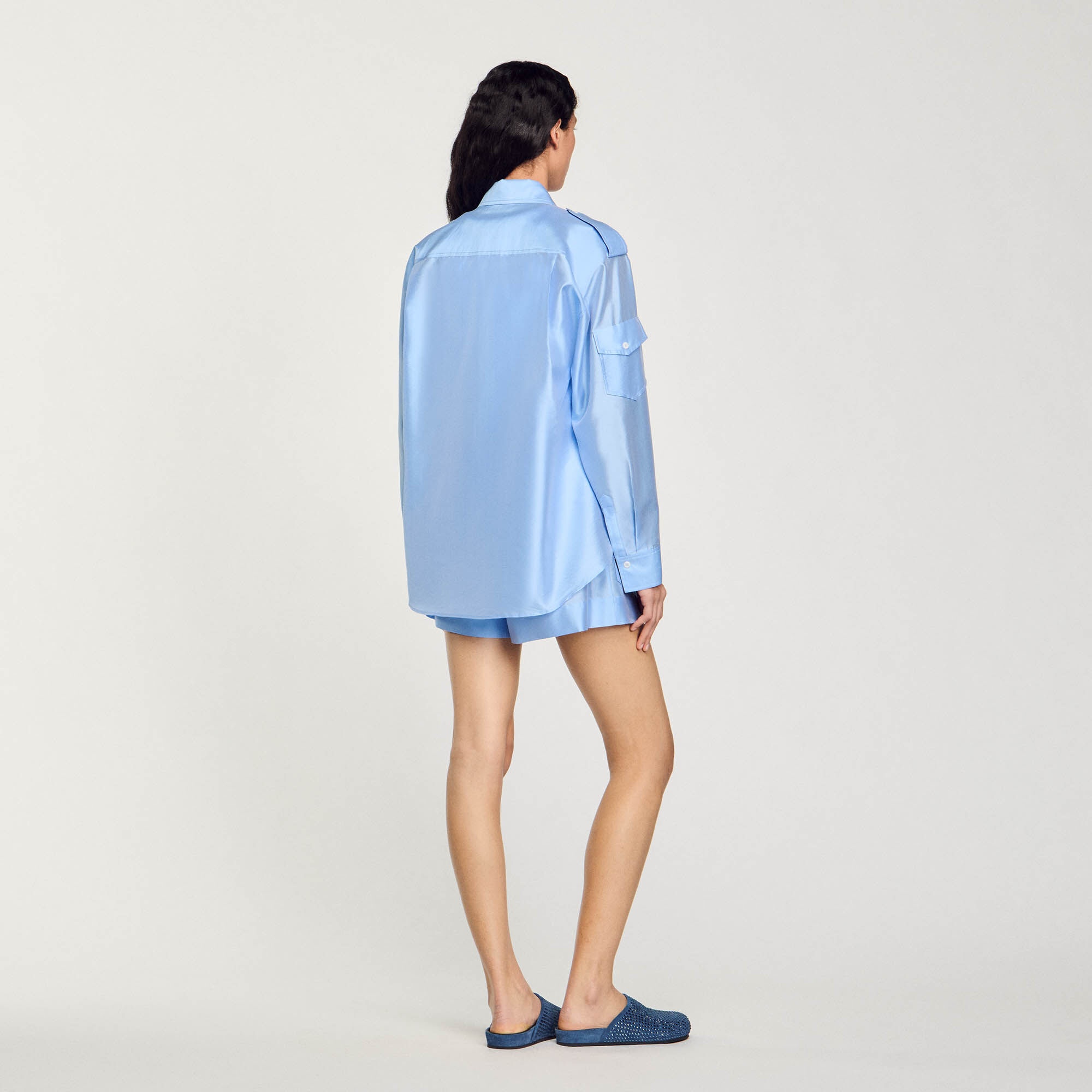 LOOSE-FIT SATIN SHIRT - 6