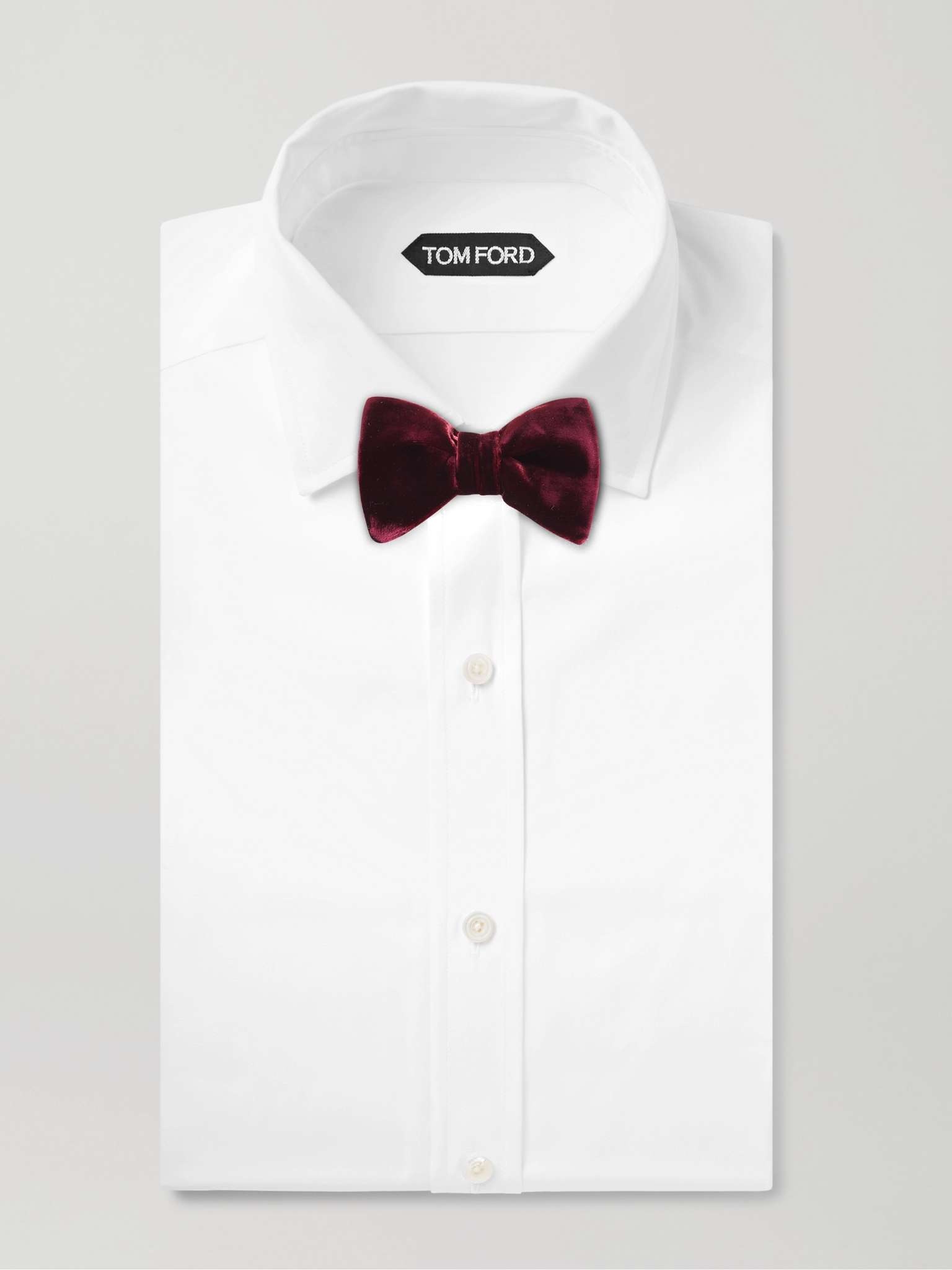 Pre-Tied Velvet Bow Tie - 2