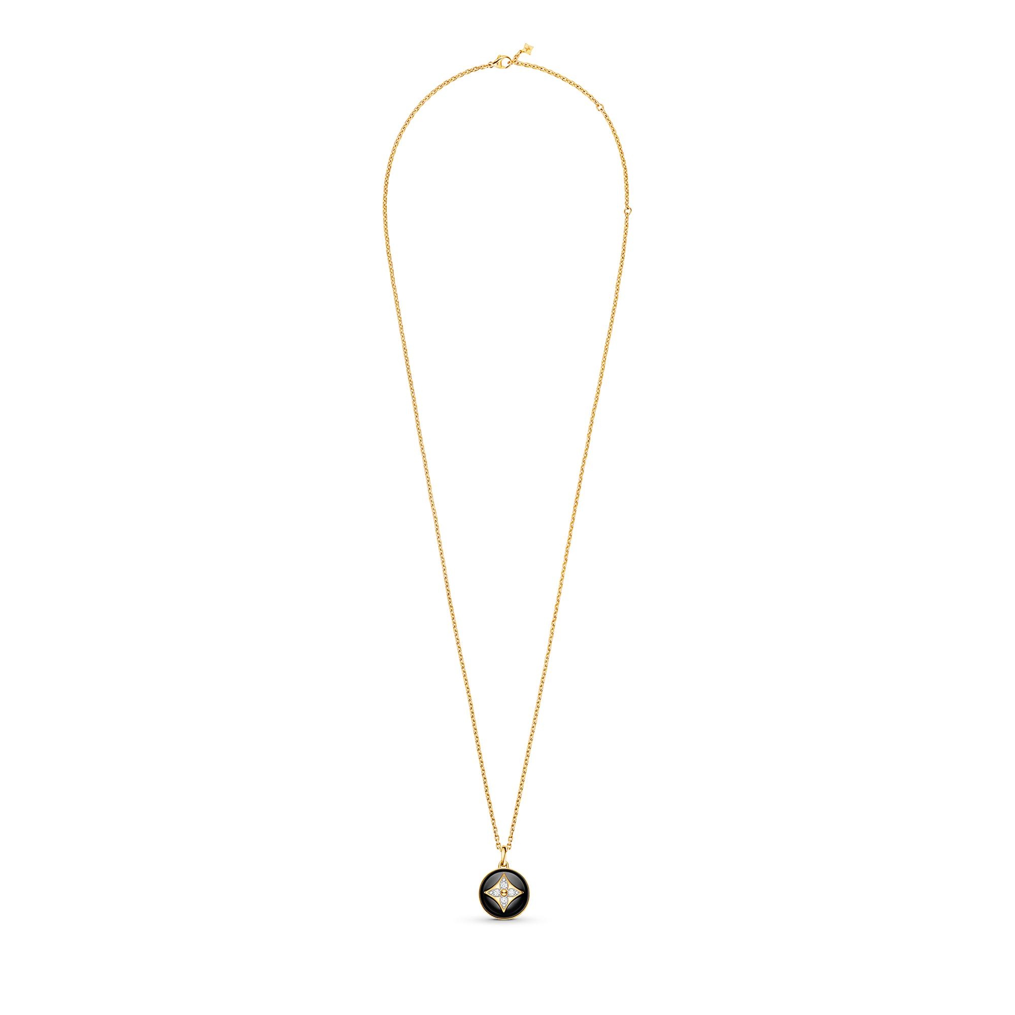 B Blossom Medallion, Yellow Gold, White Gold, Onyx And Diamonds - 5