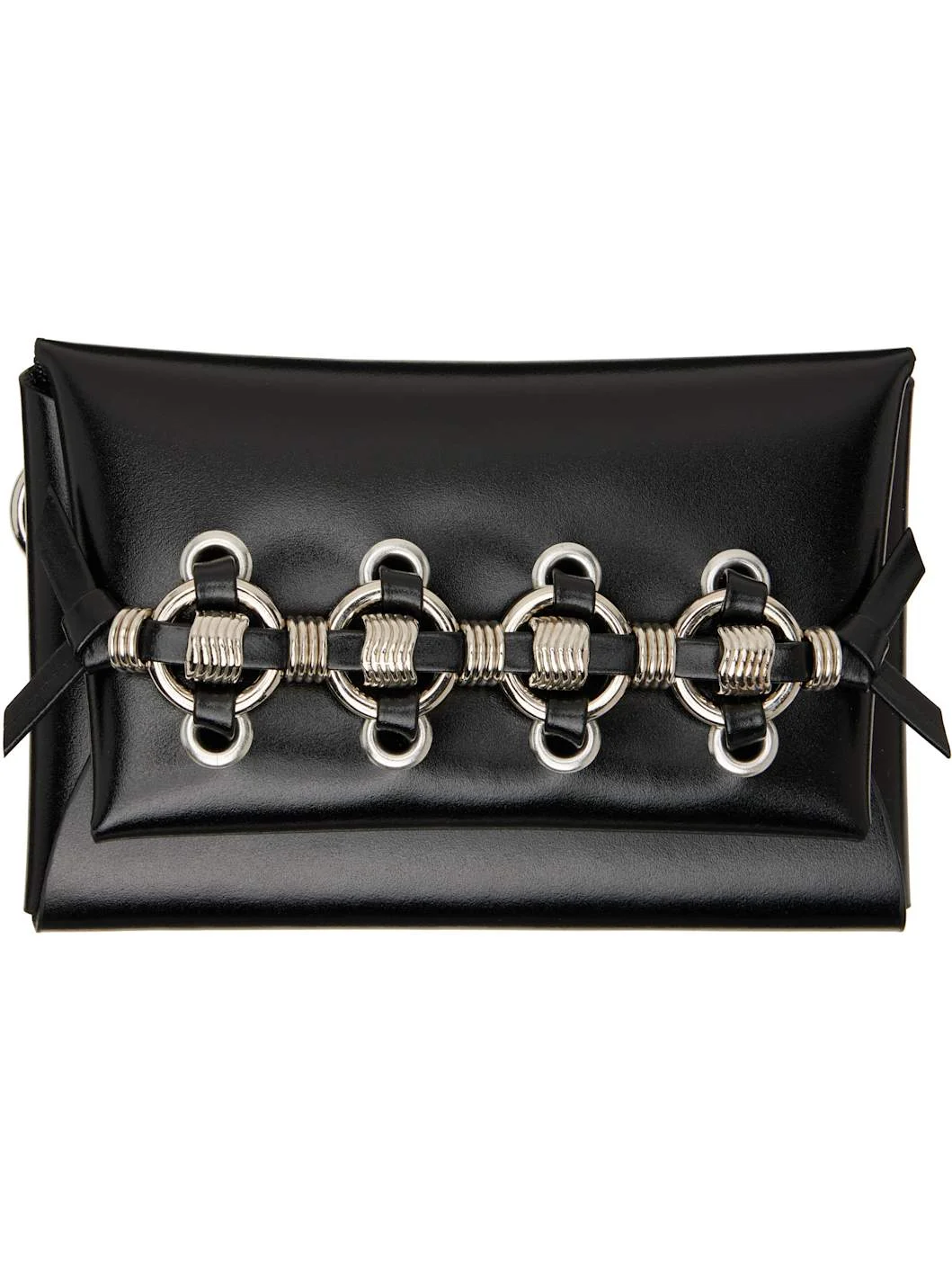 Black Ring Metal Card Holder - 1