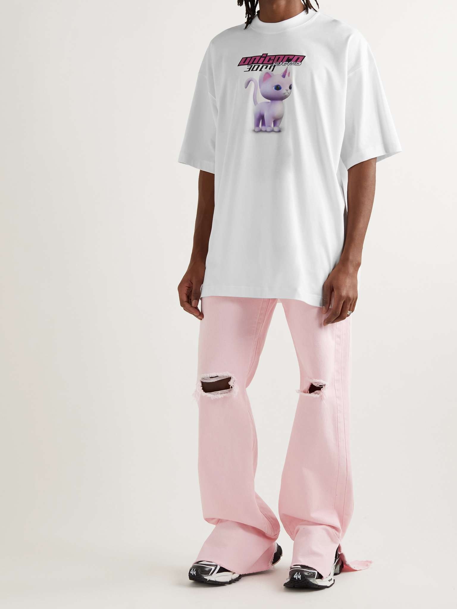 Oversized Logo-Print Cotton-Jersey T-Shirt - 2