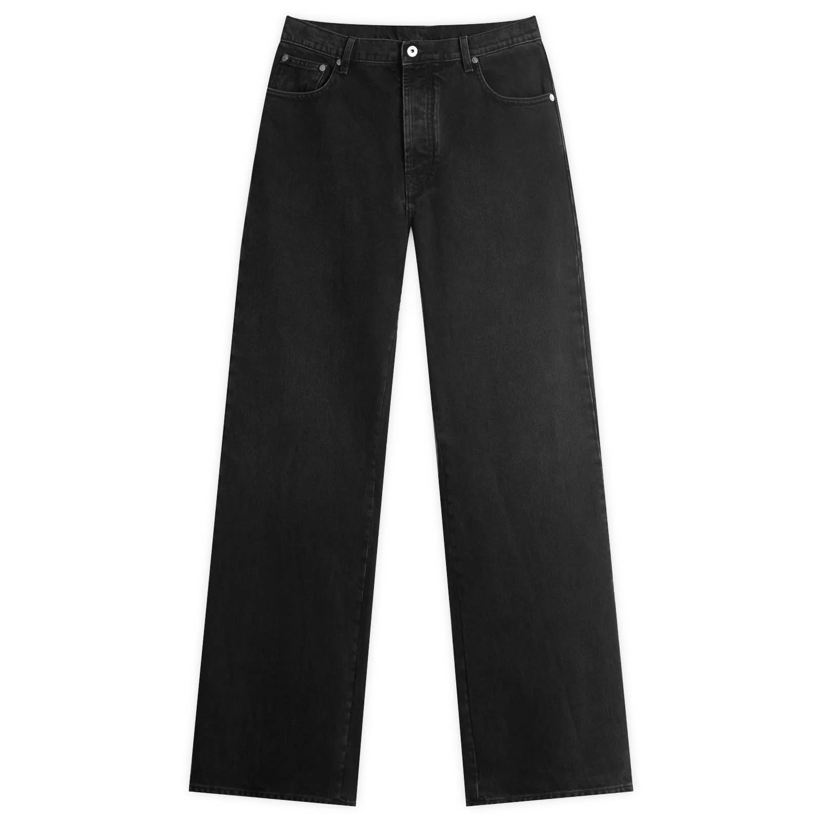 Off-White Diagonal Outline Relaxed Jeans - 1