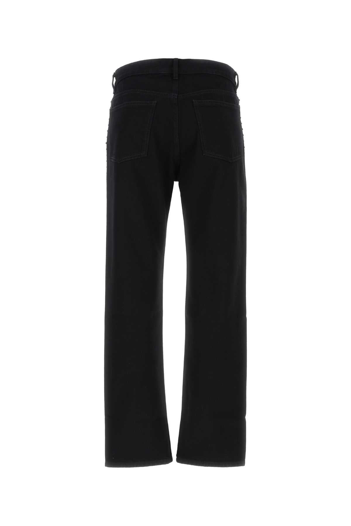 Valentino Garavani Men Black Denim Jeans - 2