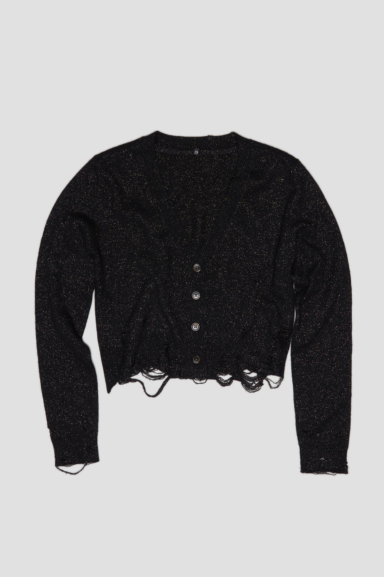 BABY CARDIGAN - BLACK GLITTER - 1