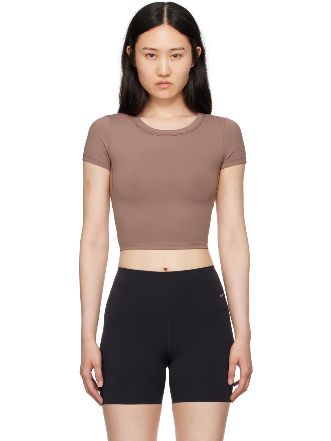 Brown One Fitted Top - 1