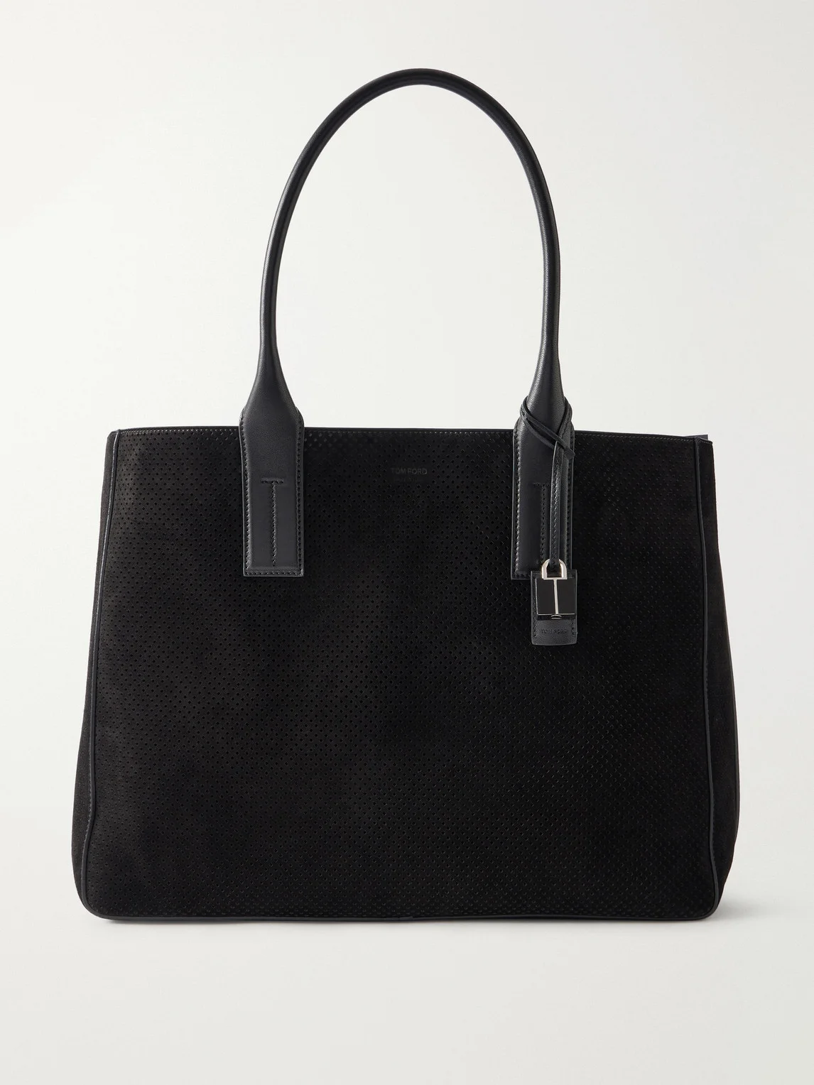 Perforated Suede Tote Bag - 1