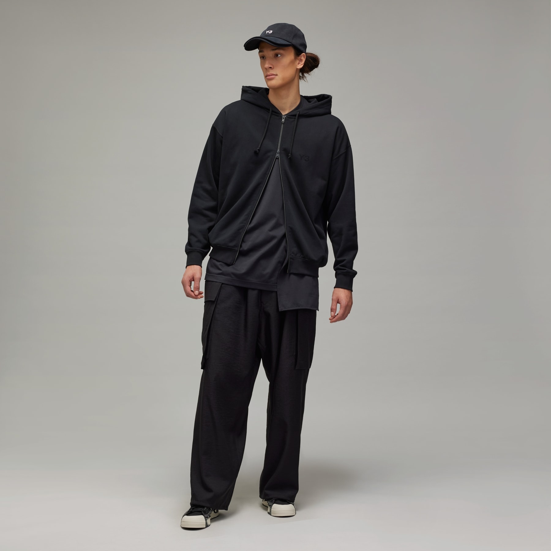 Y-3 - French Terry Zip Hoodie ジップアップパーカー adidas Y-3 French Terry Zip Hoodie - Blue | Free Shipping