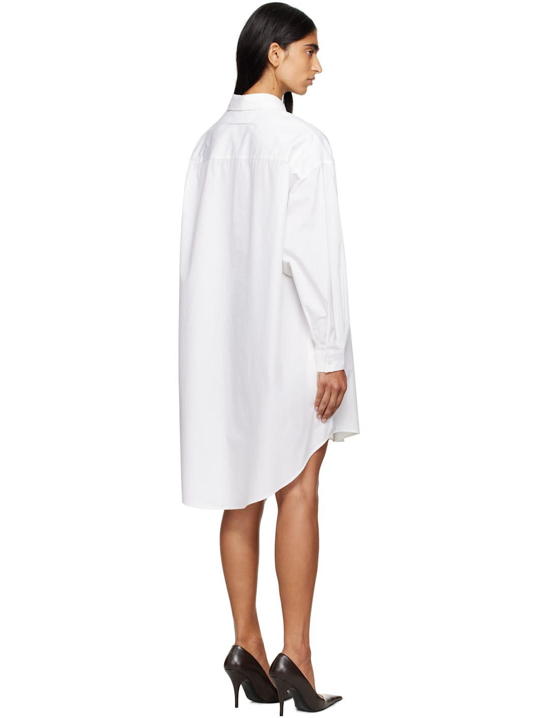 White Shirt Minidress - 3