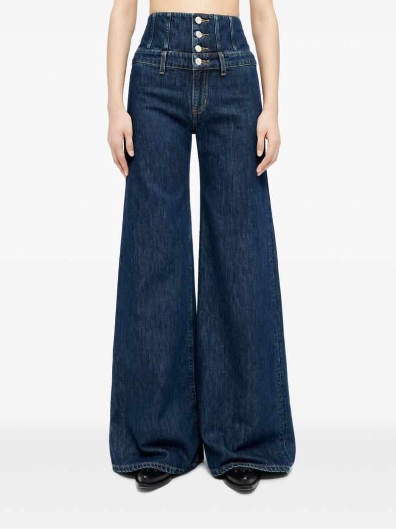 corset-waist wide-leg jeans 3