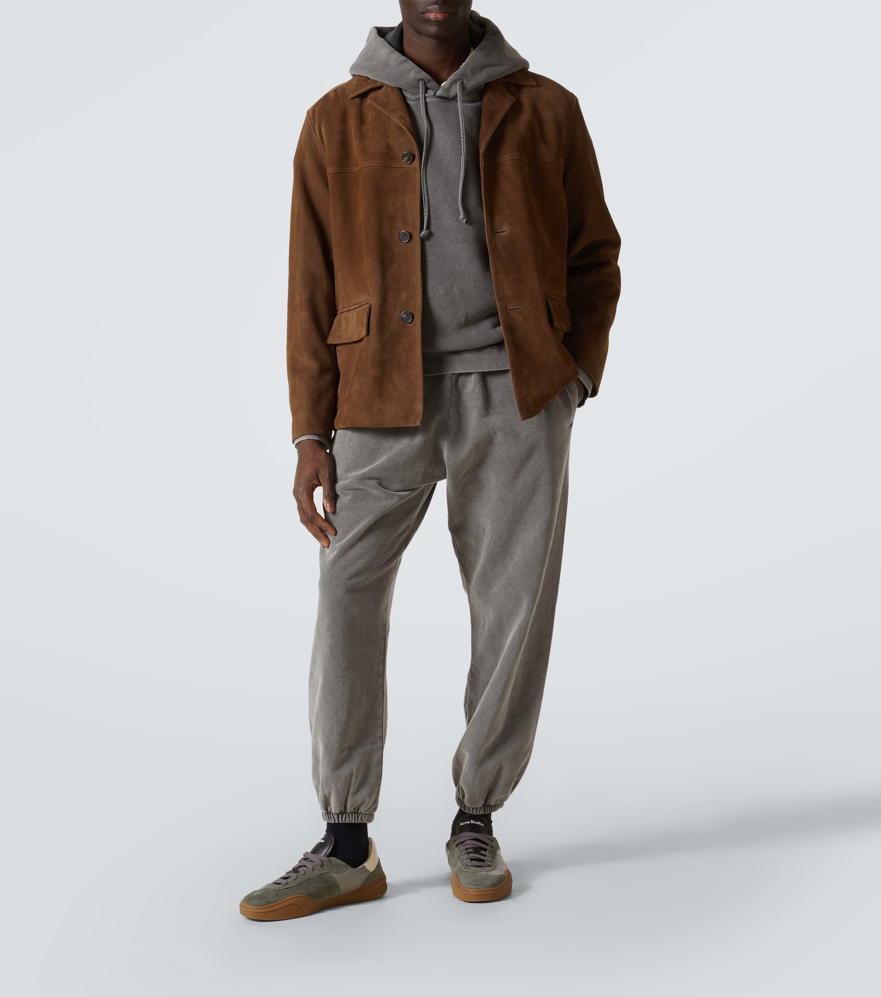 Faded cotton sweatpants - 2