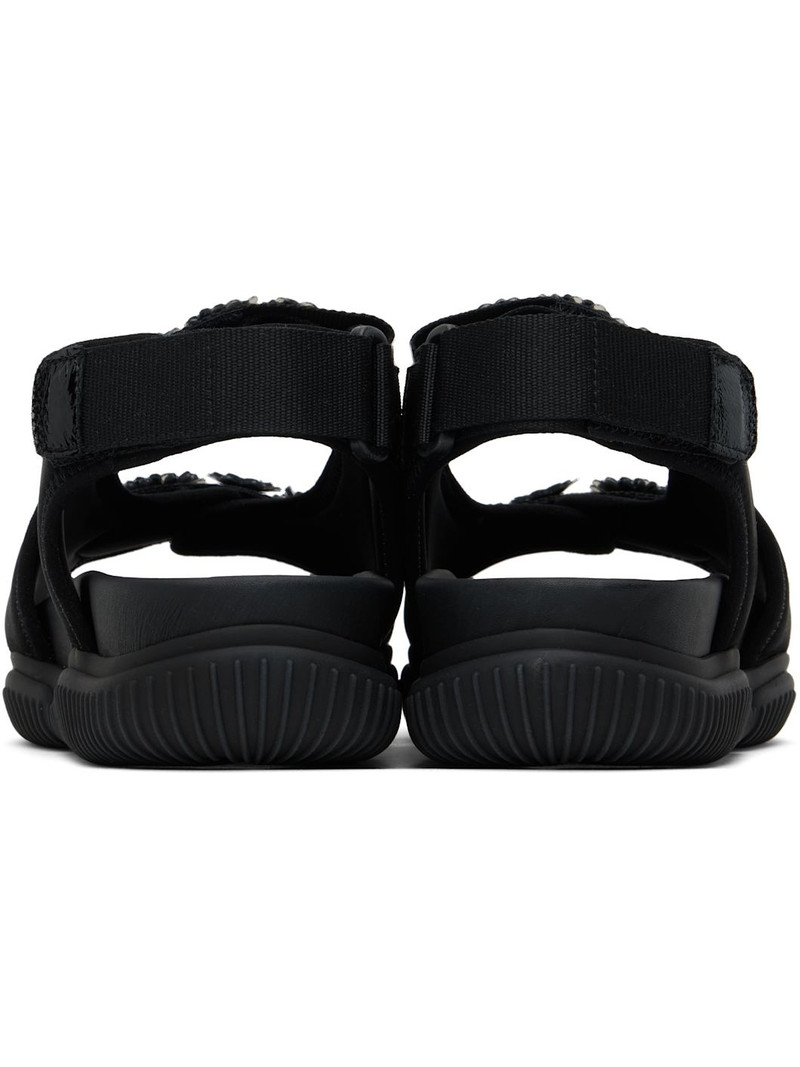 Black Valeria Sandals 2