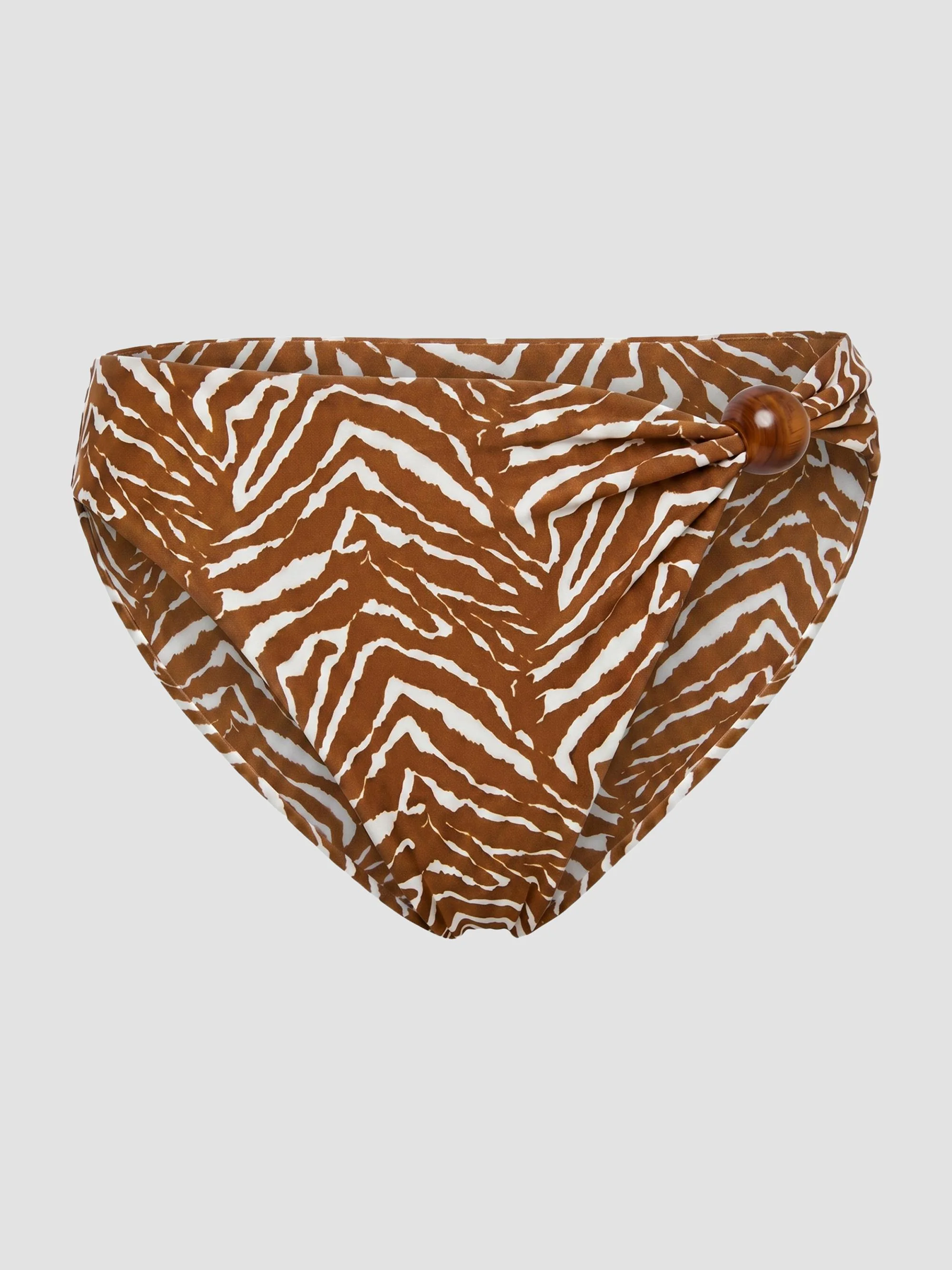 Women's Salina Beaded Bikini Bottom - Abstract Animal - 1