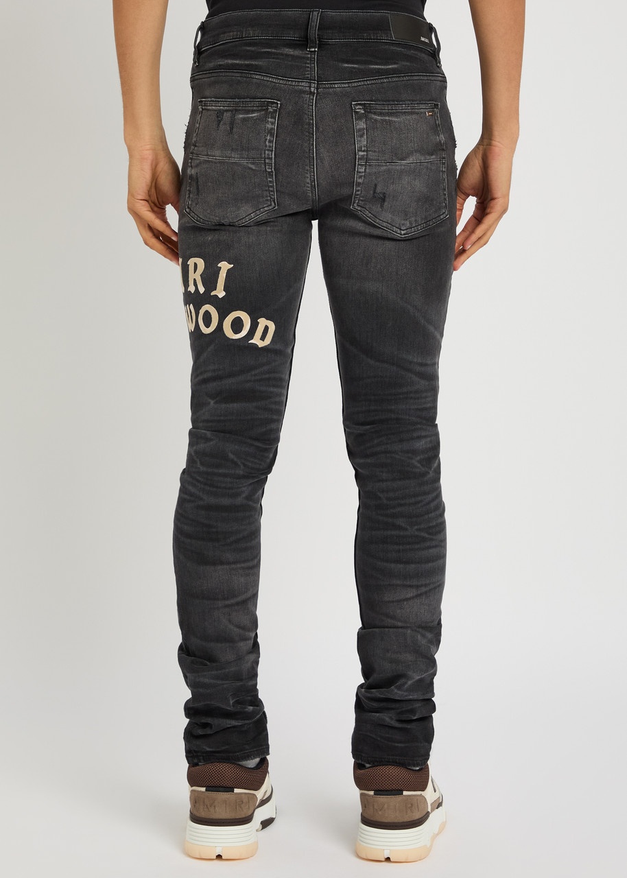 Amiri Hollywood Stretch-denim Slim-leg Jeans - 3
